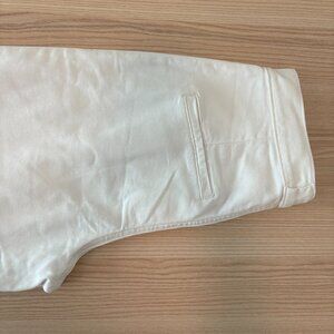Relaxed Wide Leg White Trousers